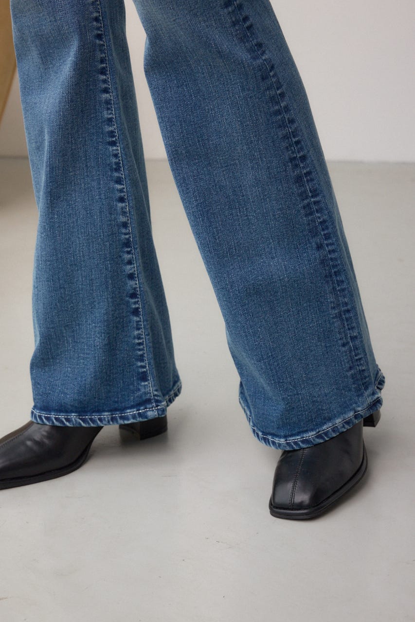 AZUL DENIM フレアデニムロング丈 BLU M