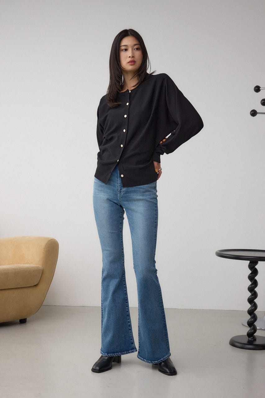 AZUL DENIM フレアデニムロング丈 BLU M