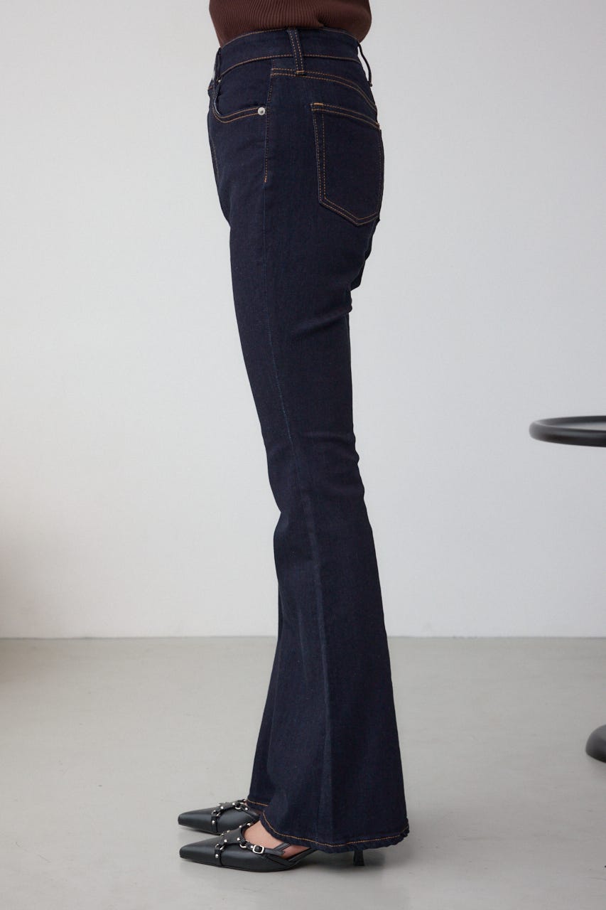 AZUL DENIM フレアデニムロング丈 One Wash S