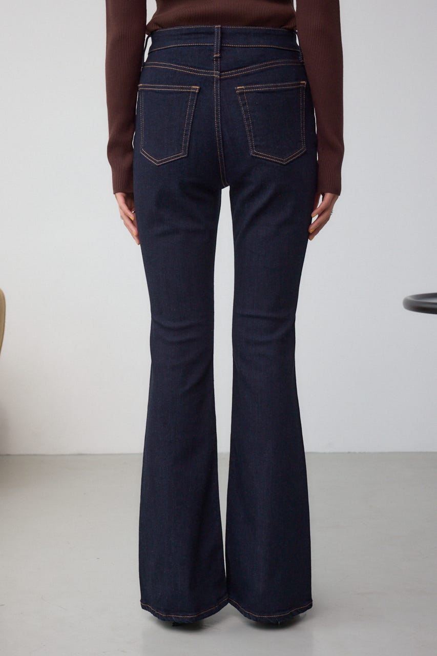 AZUL DENIM フレアデニムロング丈 One Wash S
