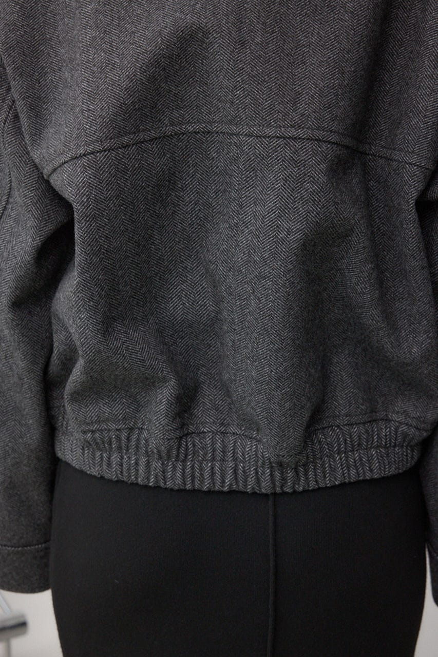 2WAY ジップブルゾン 柄BLK M