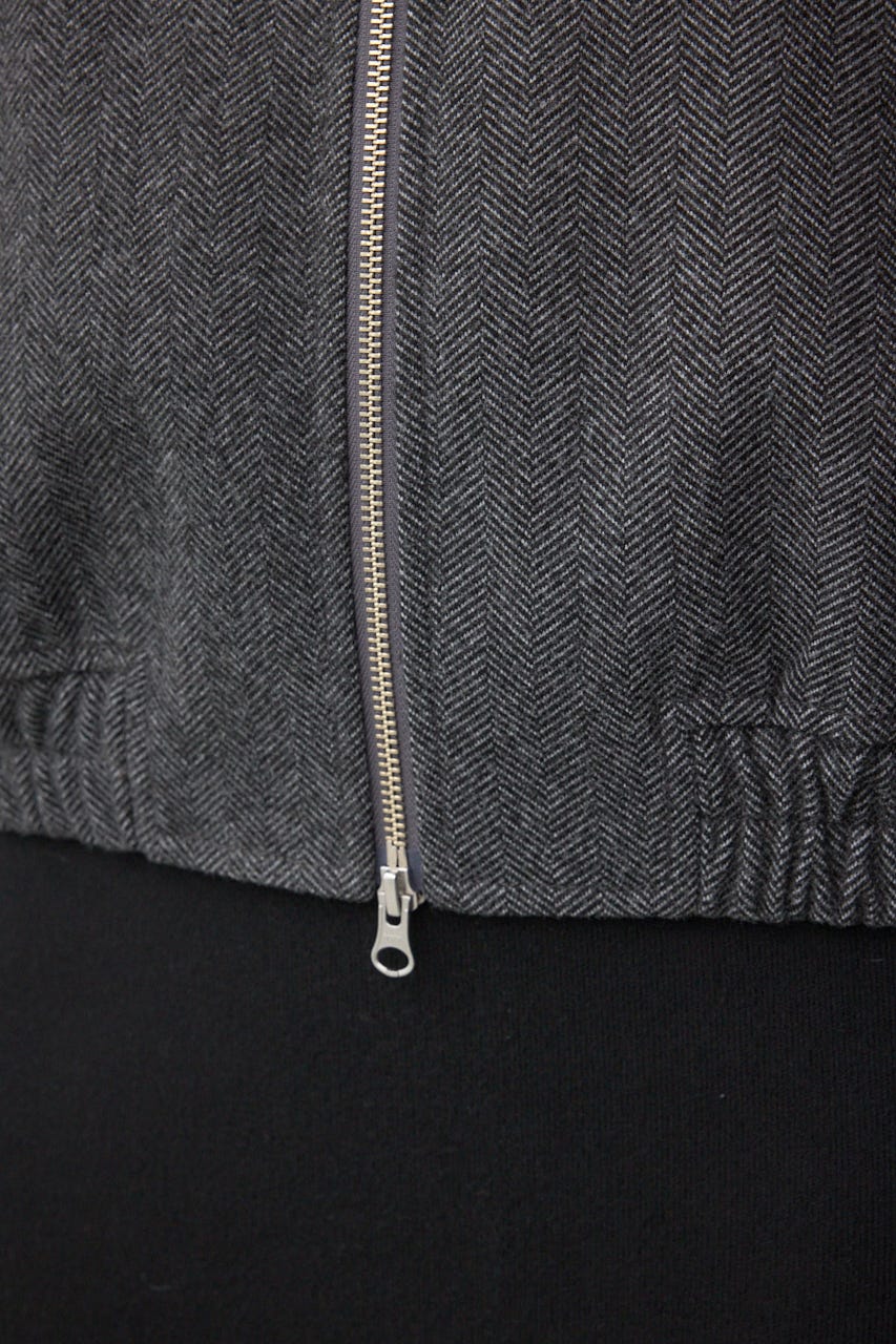 2WAY ジップブルゾン 柄BLK M