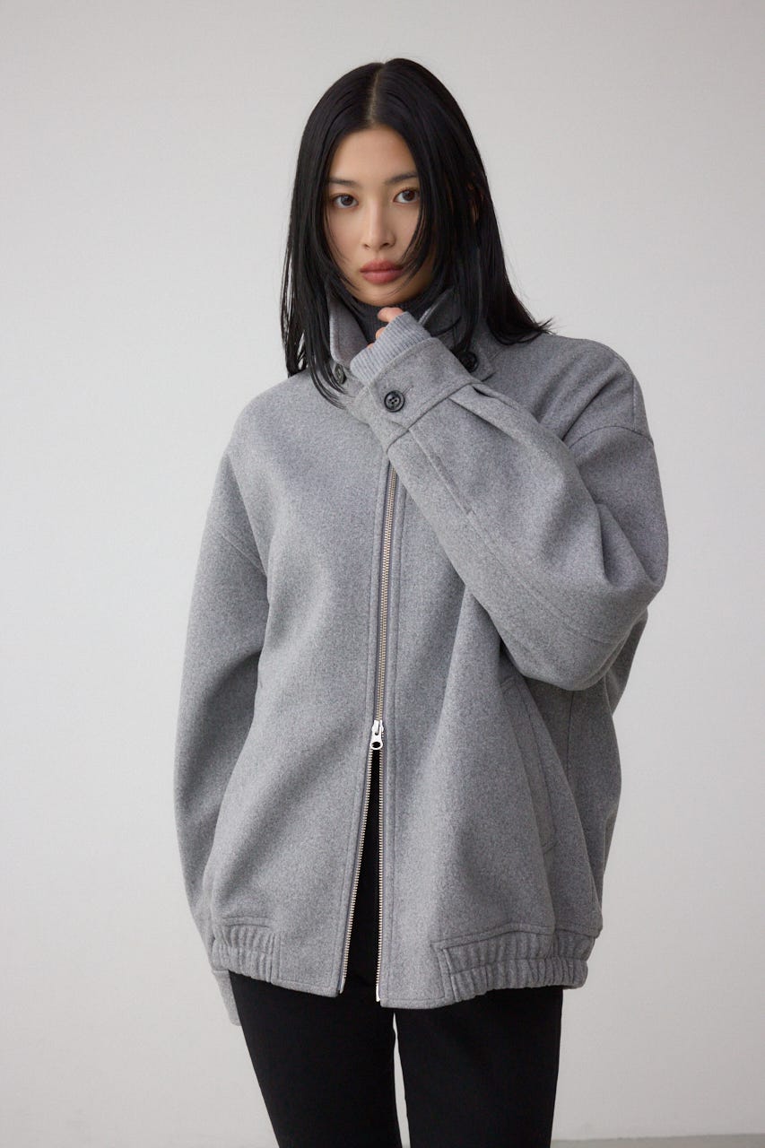 2WAY ジップブルゾン T.GRY S