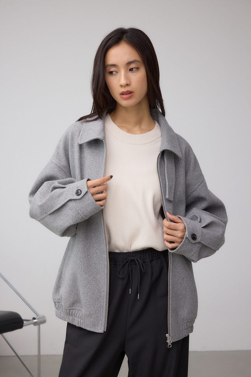 2WAY ジップブルゾン T.GRY S