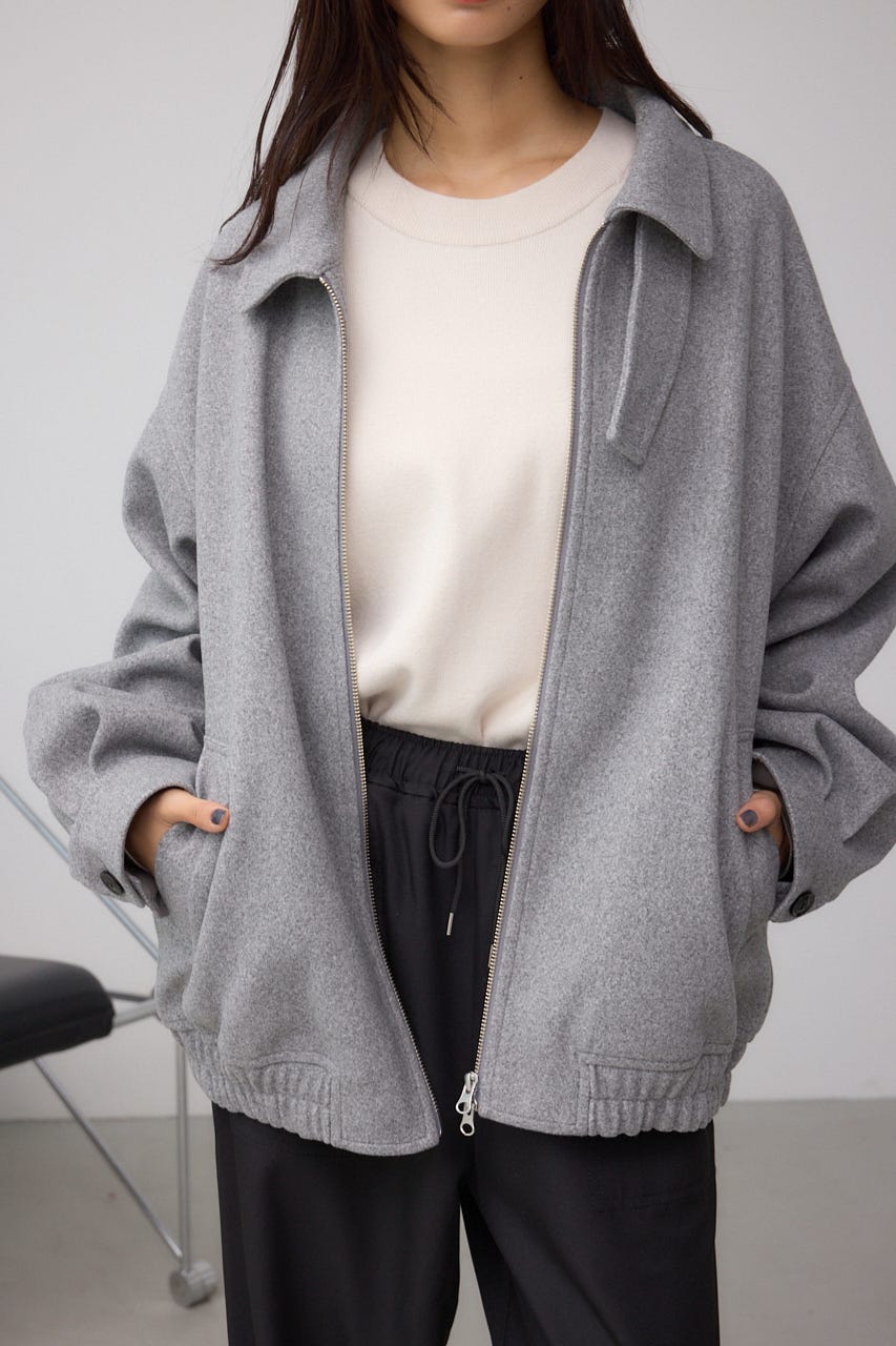 2WAY ジップブルゾン T.GRY S