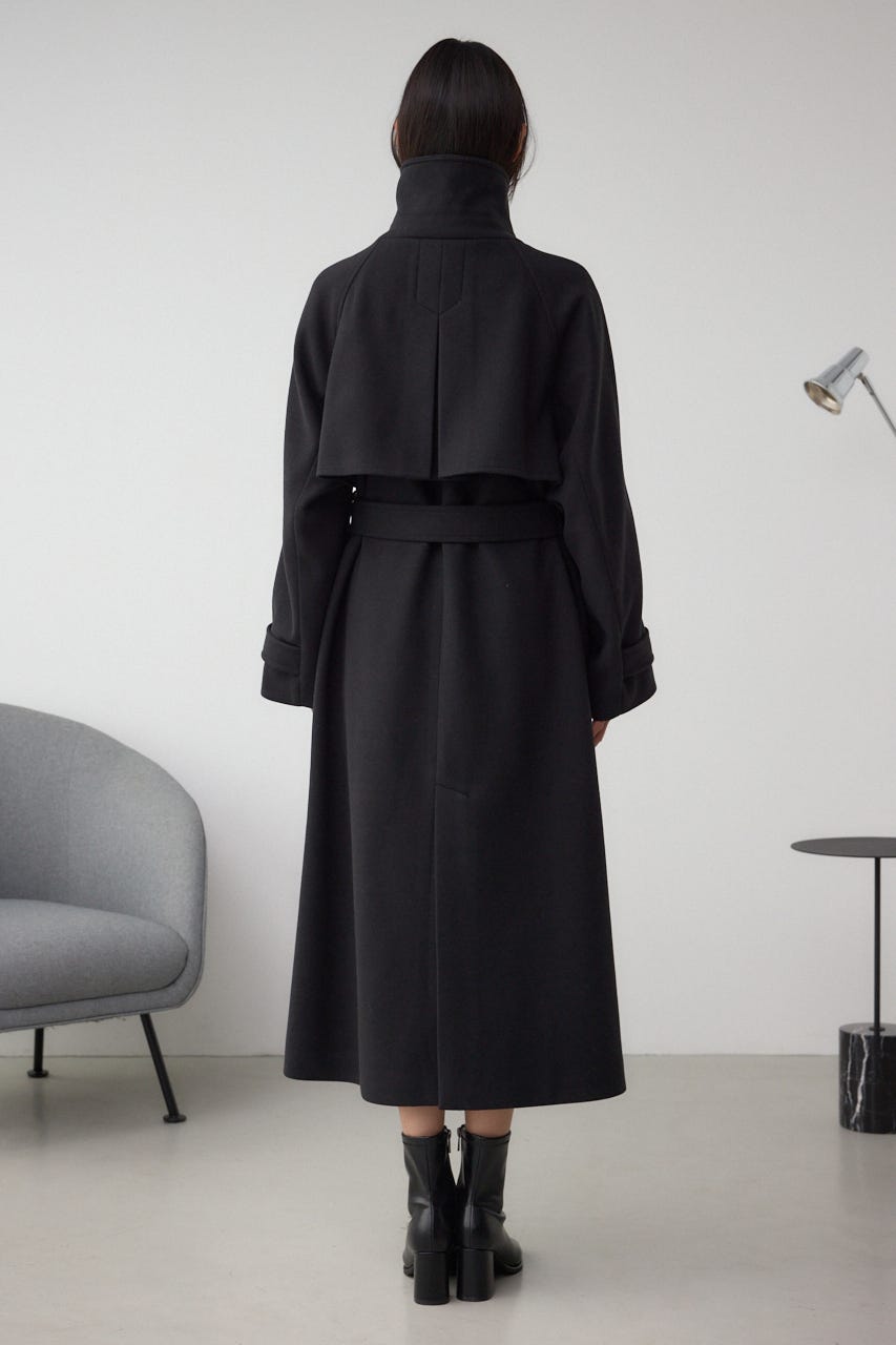 AZUL by moussy 2way ロングチェスターコート 黒 新品未使用 AZUL BY MOUSSY コート チェスターコート B-HEAT2WAY