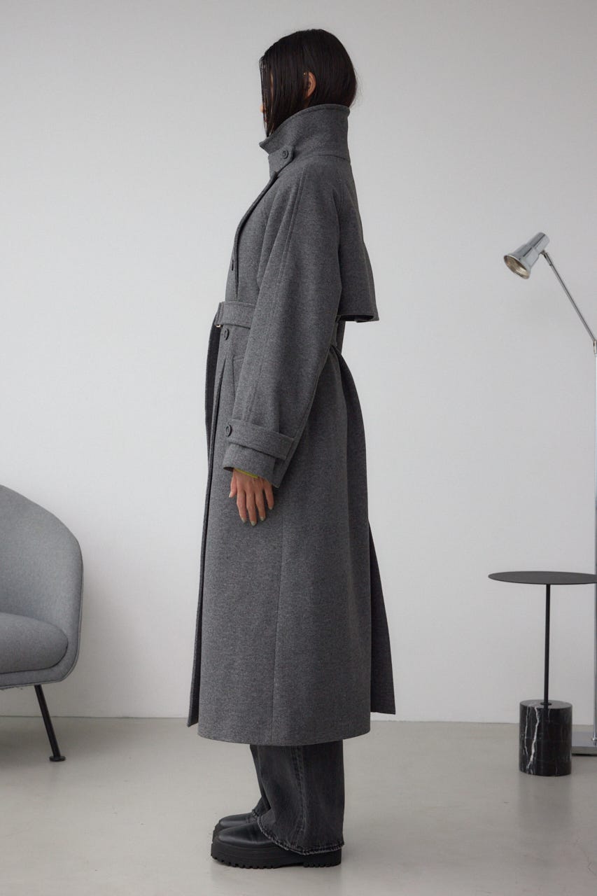 AZUL by moussy 2way ロングチェスターコート 黒 新品未使用 AZUL BY MOUSSY | 【堀田茜さん着用アイテム】B-HEAT2WAY ロング