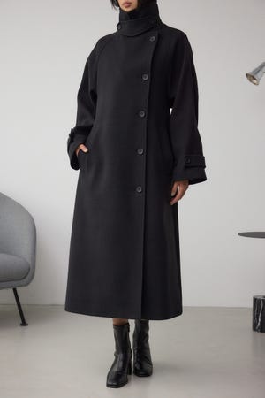 AZUL by moussy 2way ロングチェスターコート 黒 新品未使用 AZUL BY MOUSSY コート チェスターコート B-HEAT2WAY
