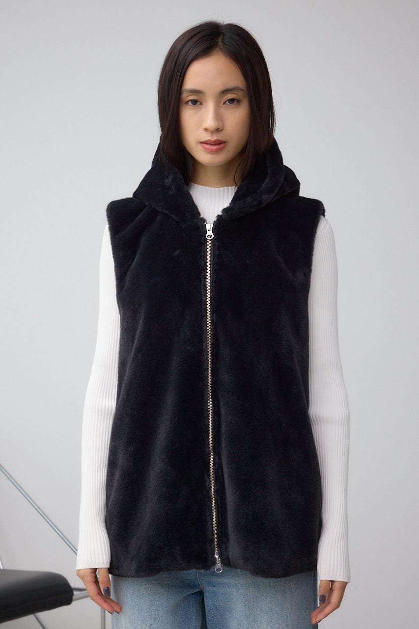 フードファーベスト BLK FREE