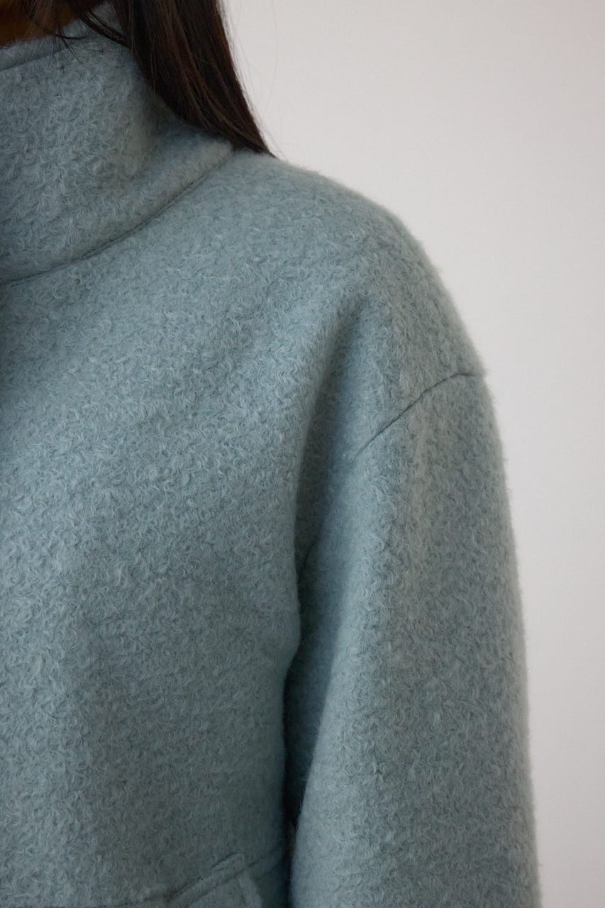 ブークレスタンドコート L/BLU M