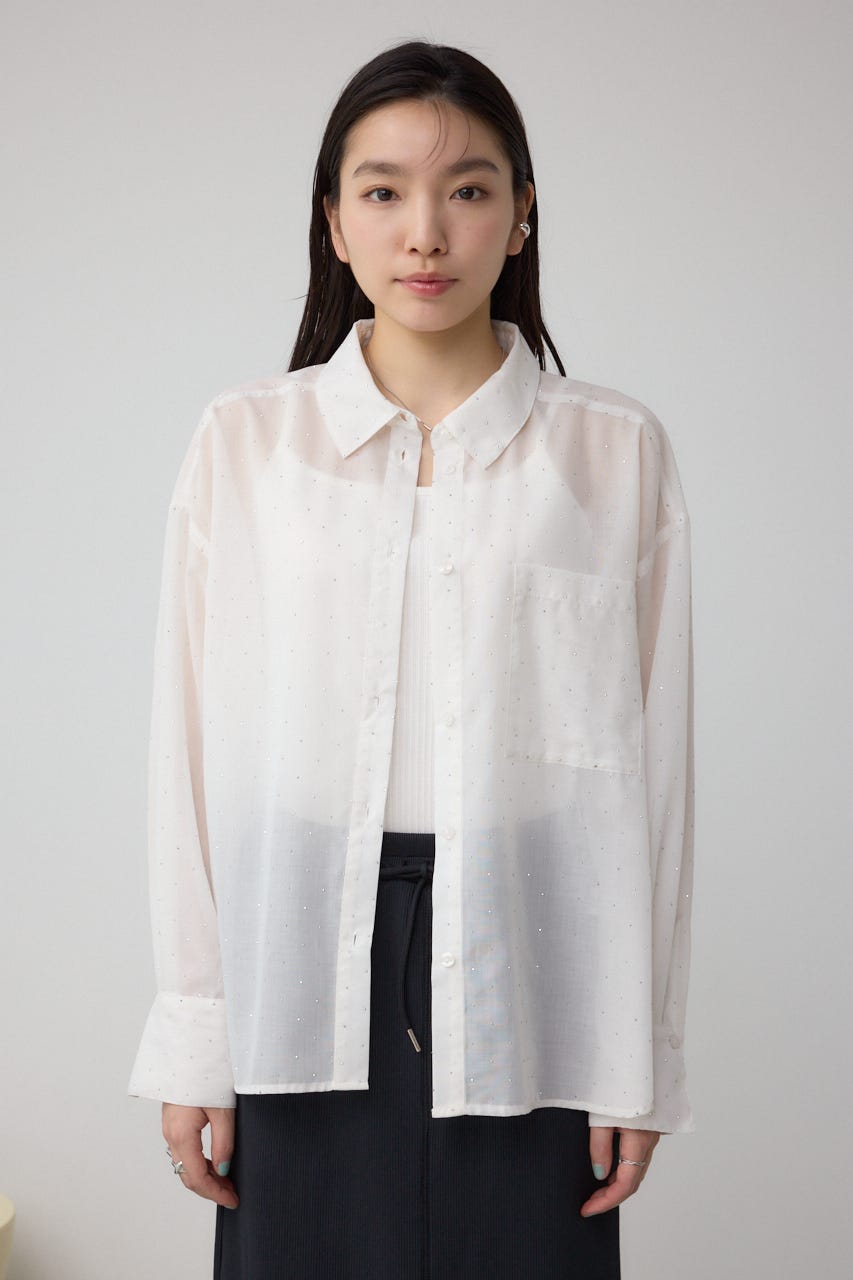 AZUL BY MOUSSY | ラインストーンシャツ (シャツ・ブラウス