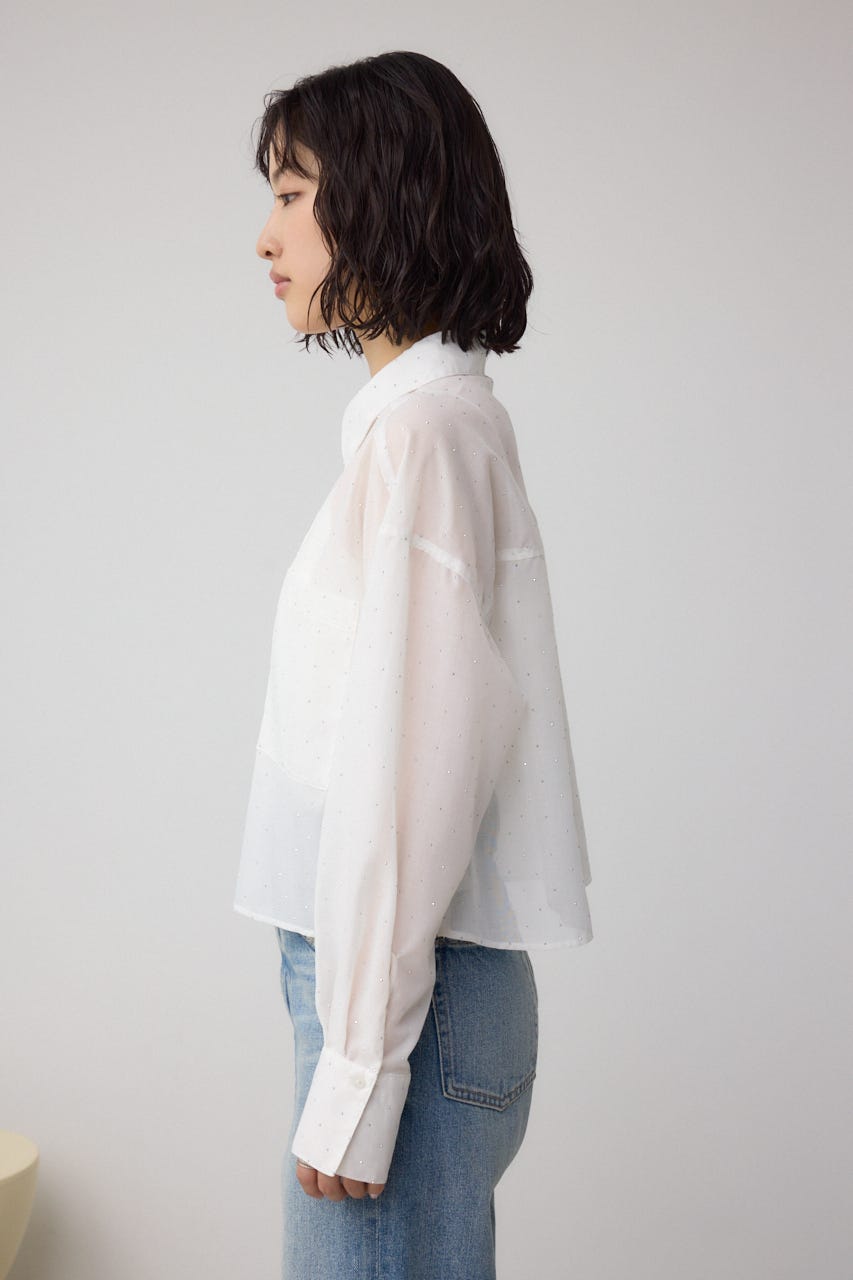 AZUL BY MOUSSY | ラインストーンシャツ (シャツ・ブラウス