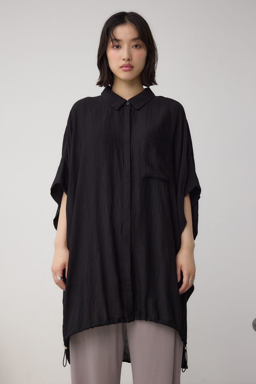 AZUL BY MOUSSY | C/T冷感 裾ドロストドルマンルーズシャツ