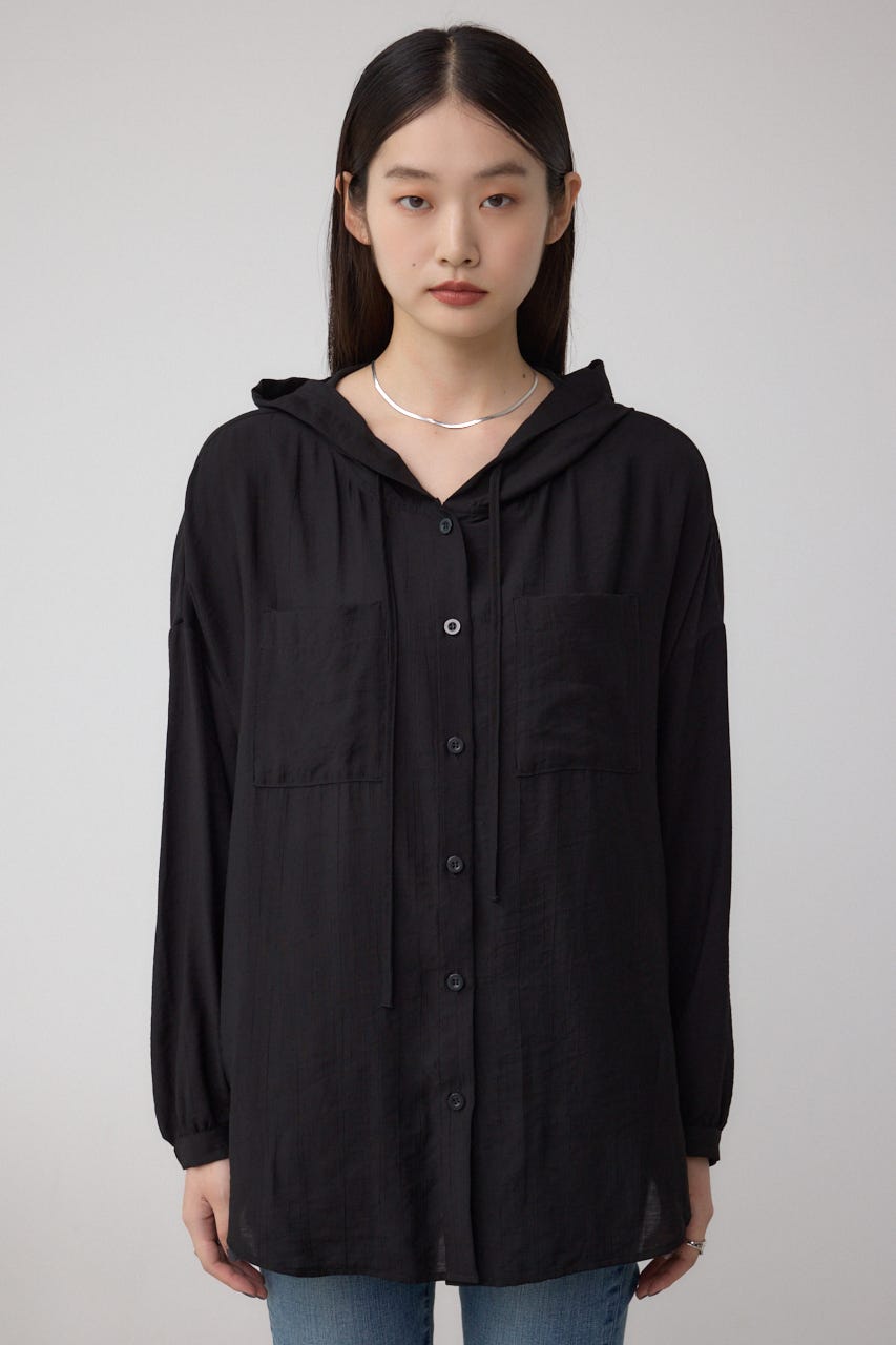 AZUL BY MOUSSY | フード付きボタンシャツ (シャツ・ブラウス ) |SHEL