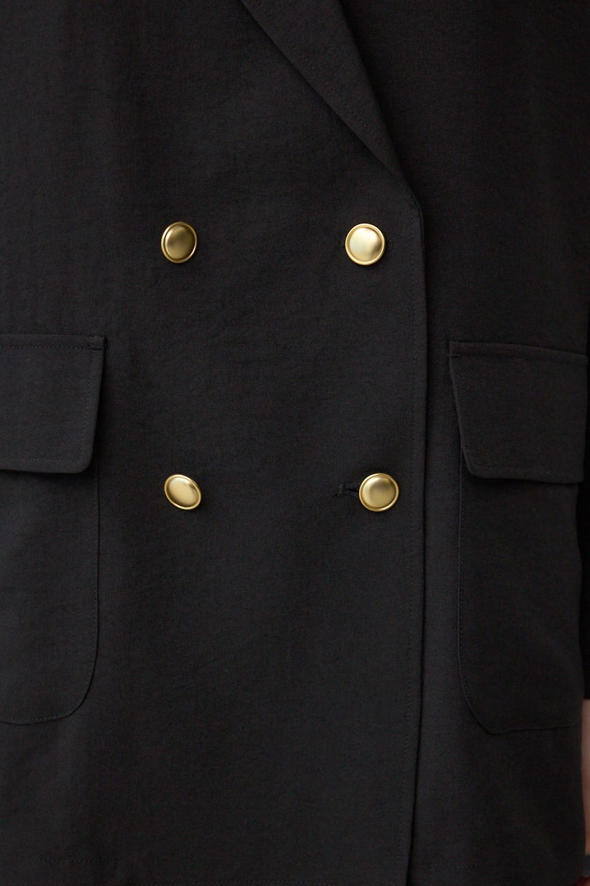 サイドスリットダブルジャケット BLK M