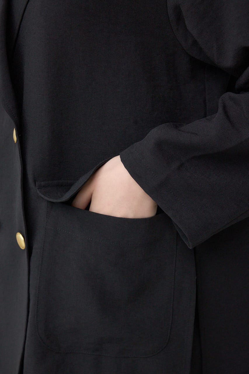 サイドスリットダブルジャケット BLK M