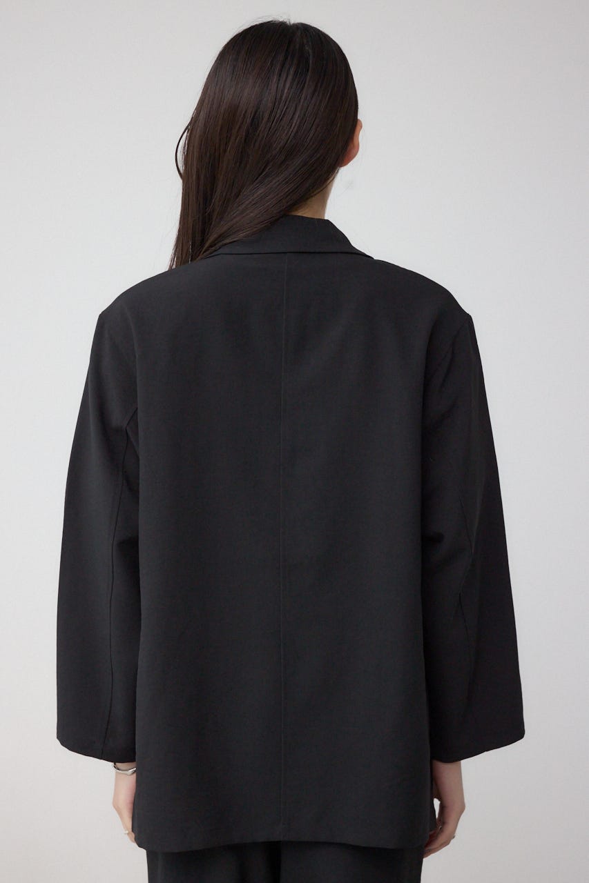 サイドスリットダブルジャケット BLK M