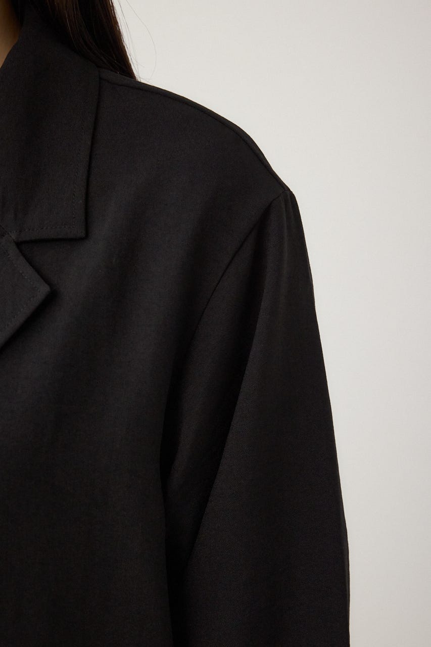 サイドスリットダブルジャケット BLK M