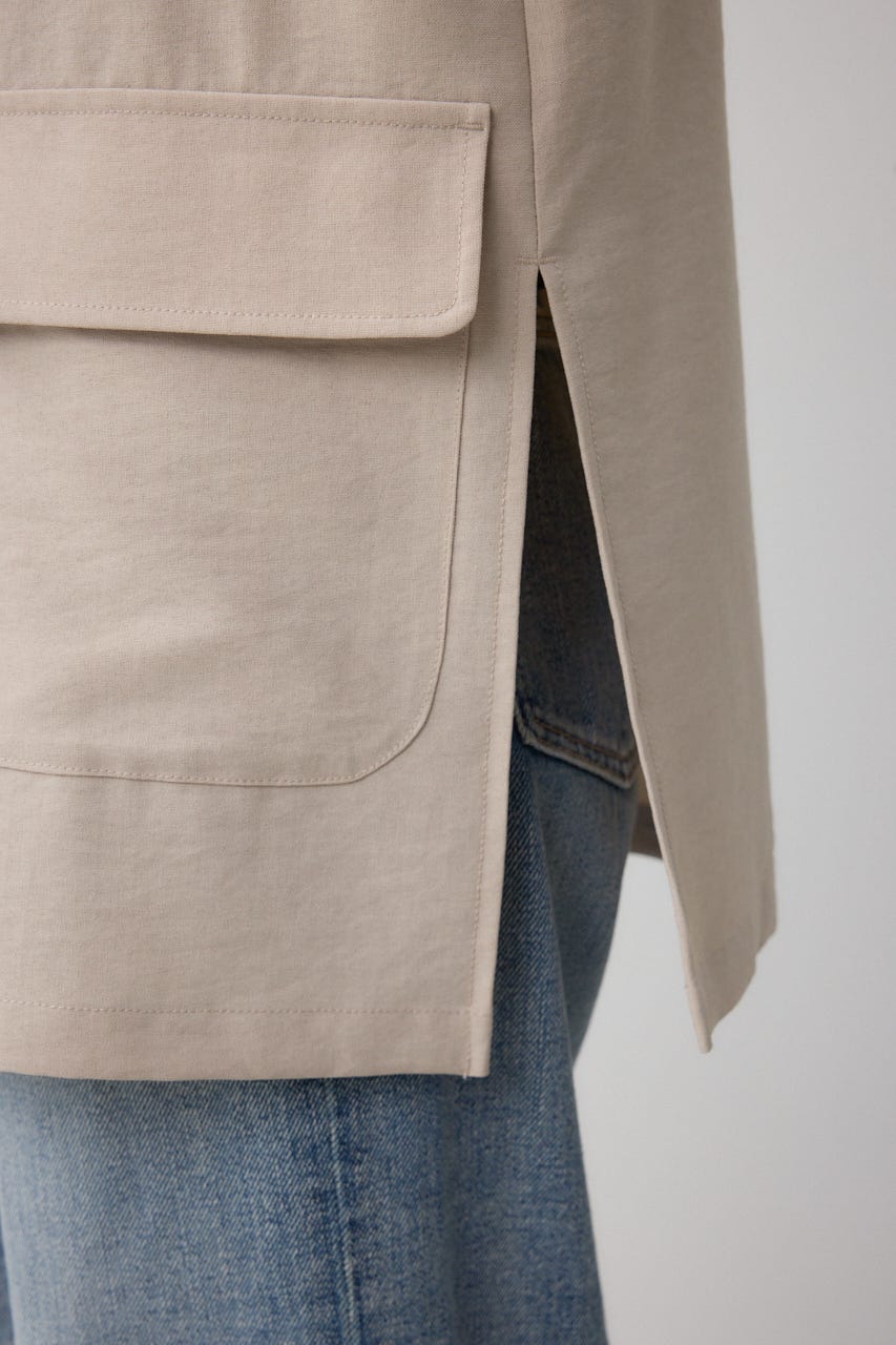 サイドスリットダブルジャケット L/BEG M