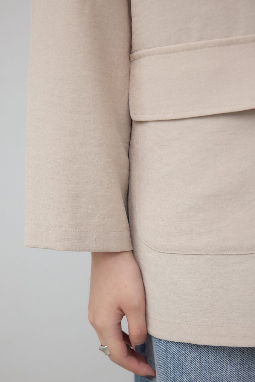 サイドスリットダブルジャケット L/BEG M