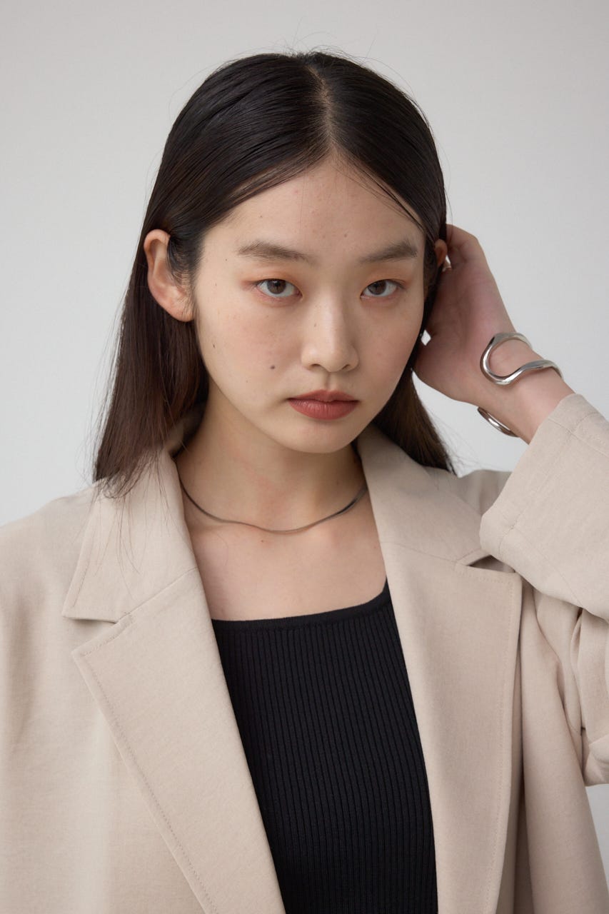 サイドスリットダブルジャケット L/BEG M