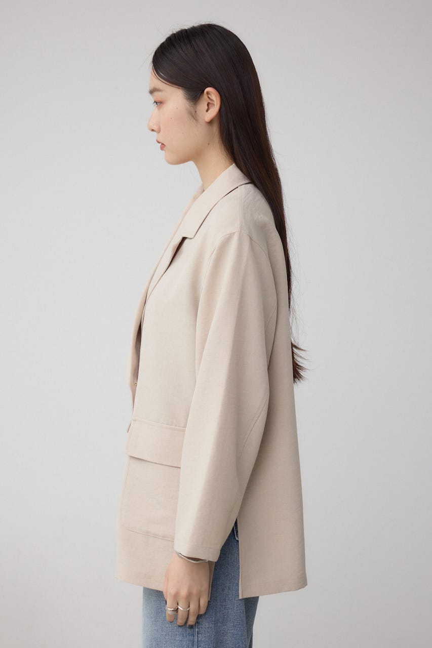 サイドスリットダブルジャケット L/BEG M