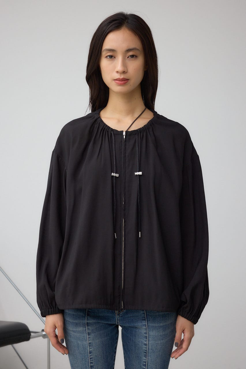 mal.シアーブルゾン AZUL BY MOUSSY | ノーカラーシアーブルゾン (ブルゾン ) |SHEL