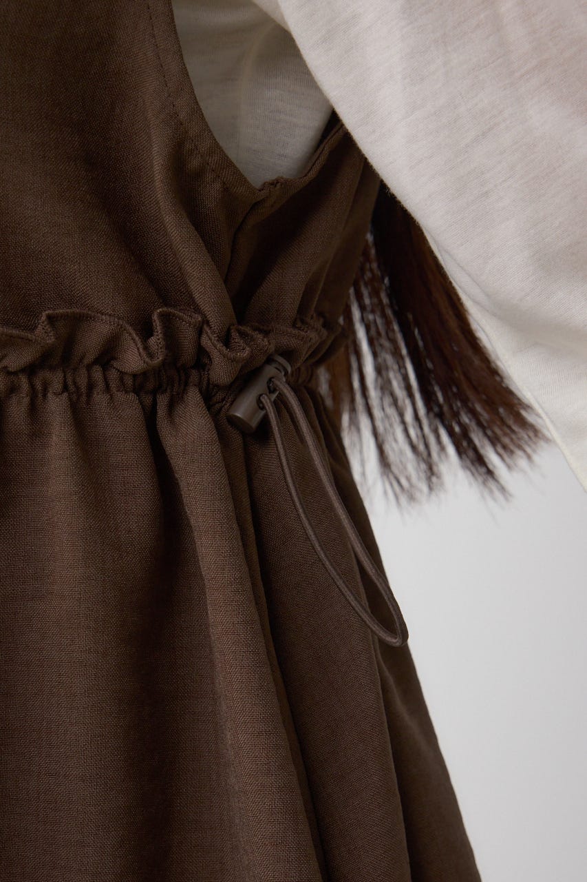 AZUL BY MOUSSY | ジップペプラムサイドドロストベスト (ベスト