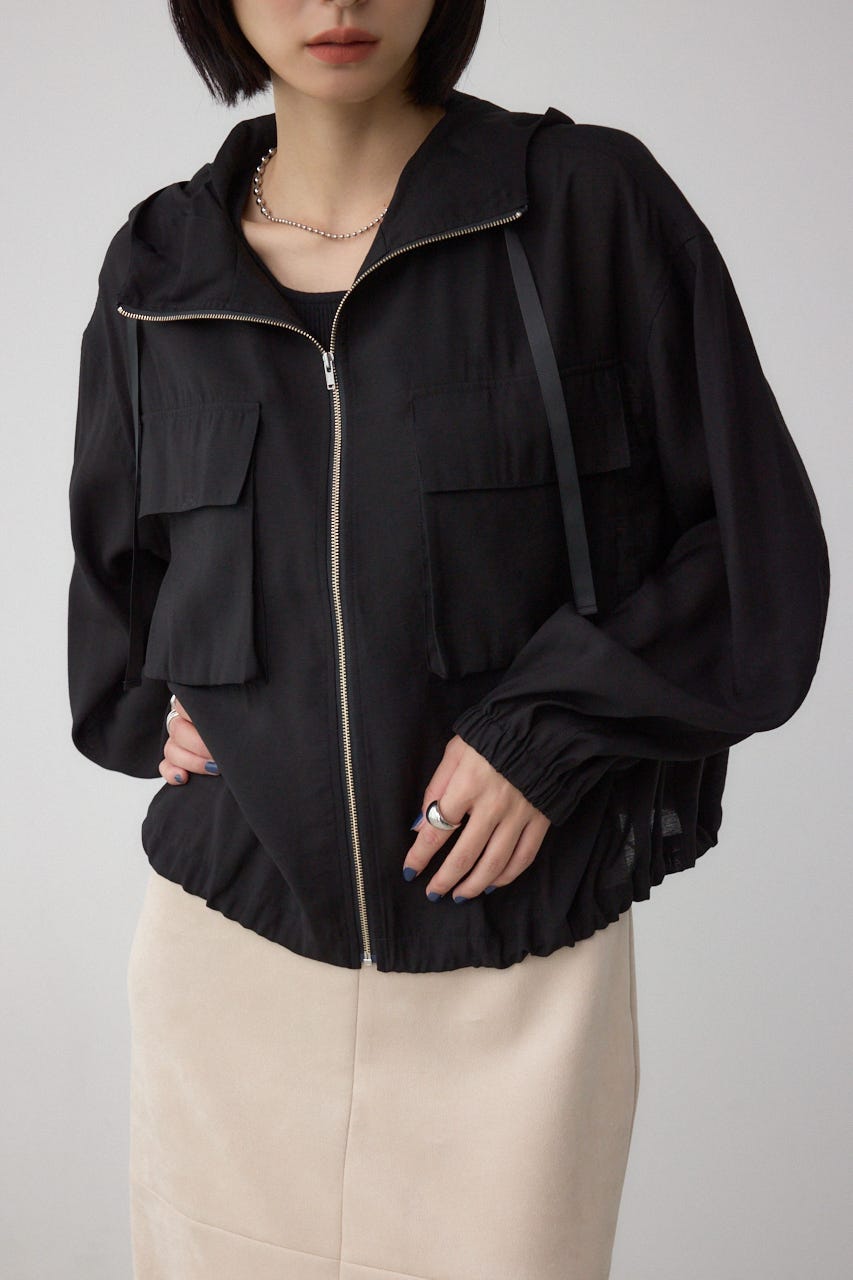 JOURNALSTANDARDSuper140sビッグポケットショートブルゾン AZUL BY MOUSSY | ビッグポケットフーディショートブルゾン