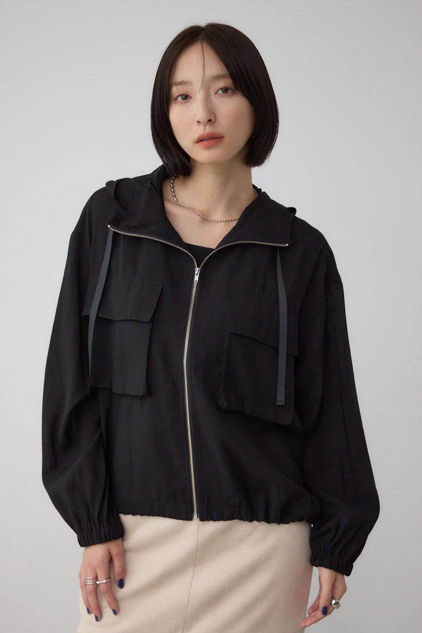 AZUL BY MOUSSY | ビッグポケットフーディショートブルゾン