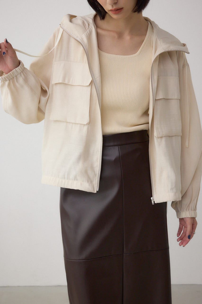 MOUSSY ブルゾン AZUL BY MOUSSY | ビッグポケットフーディショートブルゾン