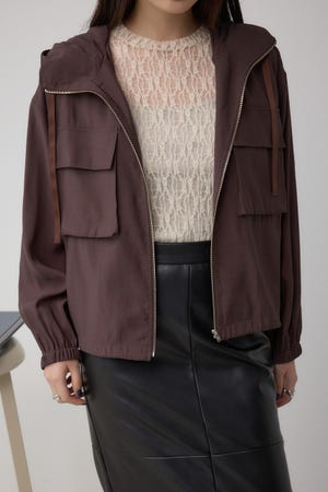 ビッグポケットフーディショートブルゾン