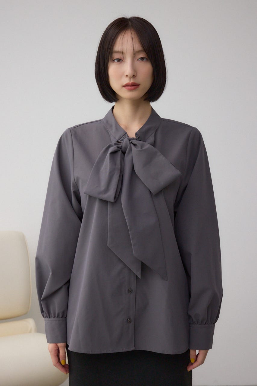 ボウタイリボンブラウス C.GRY FREE
