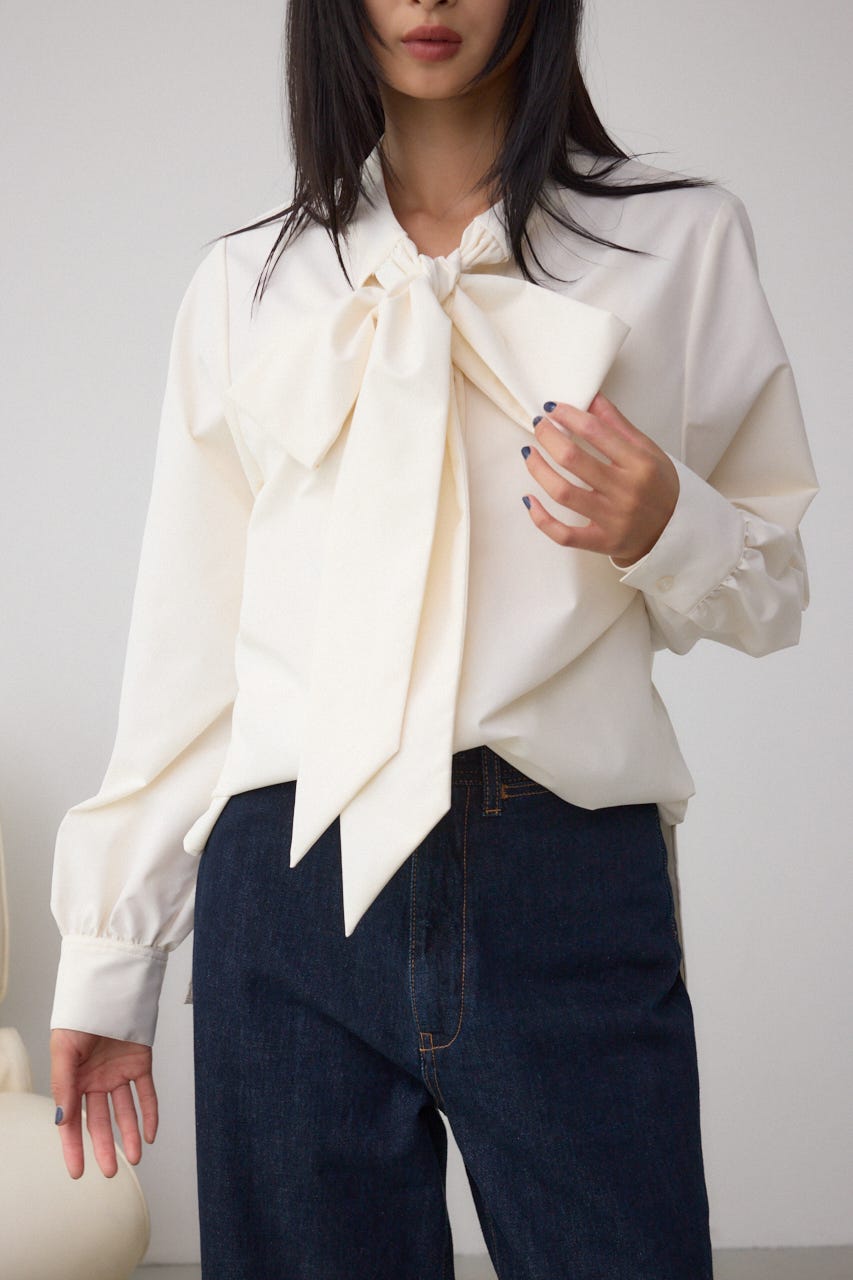 ボウタイリボンブラウス IVOY FREE