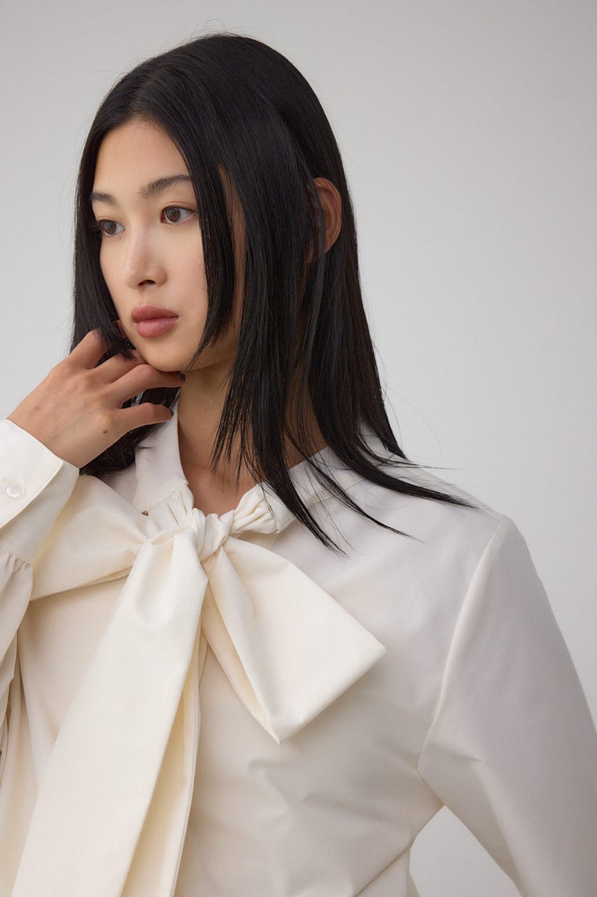 ボウタイリボンブラウス IVOY FREE