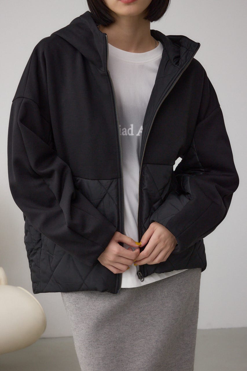 ダンボールドッキングジップパーカー BLK S