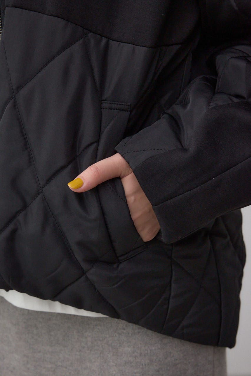 ダンボールドッキングジップパーカー BLK S