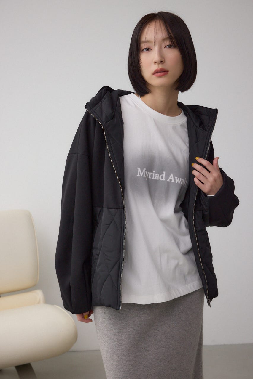 ダンボールドッキングジップパーカー BLK S