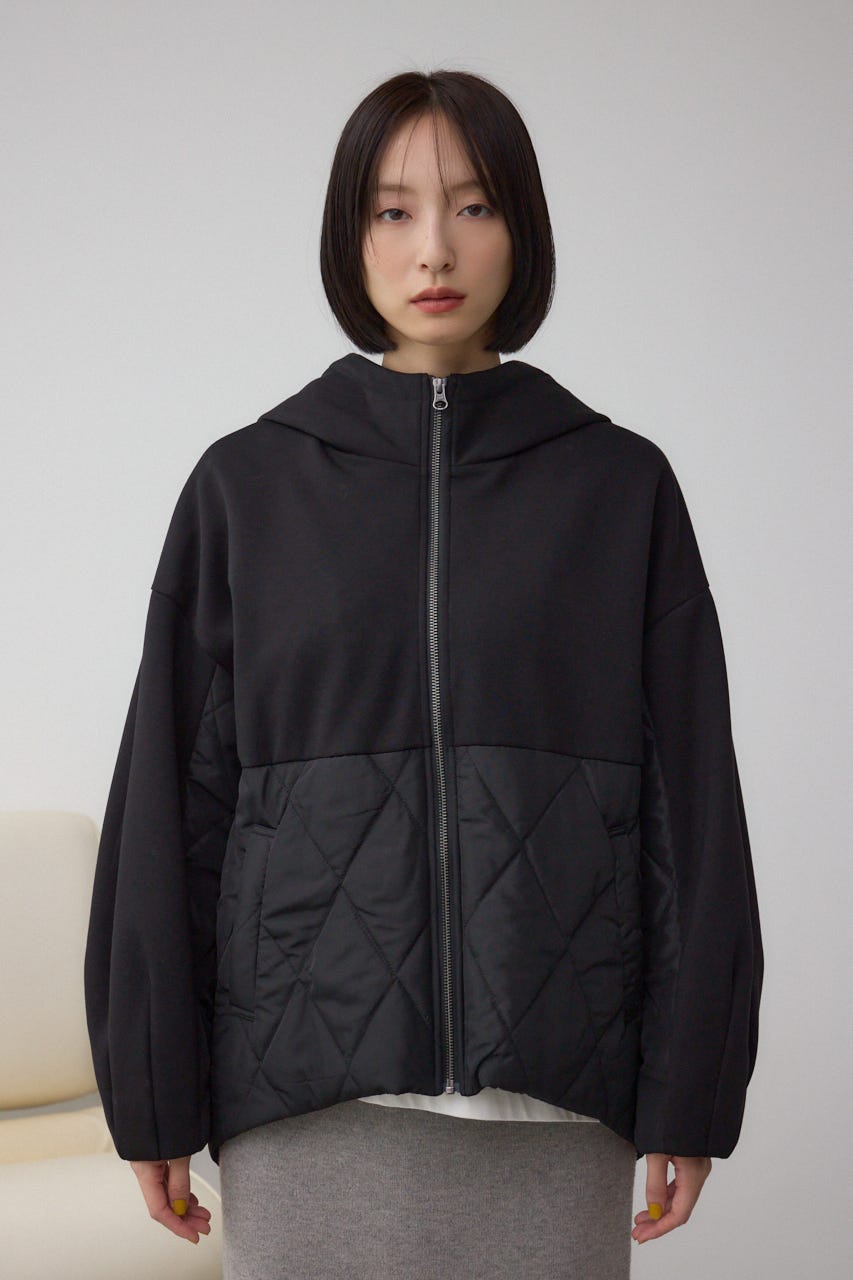 ダンボールドッキングジップパーカー BLK S