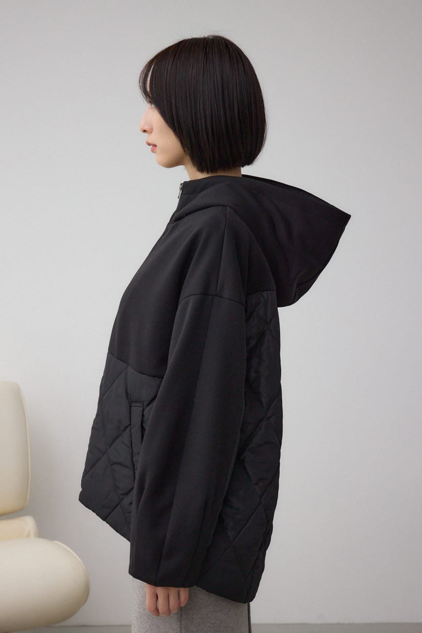 ダンボールドッキングジップパーカー BLK S