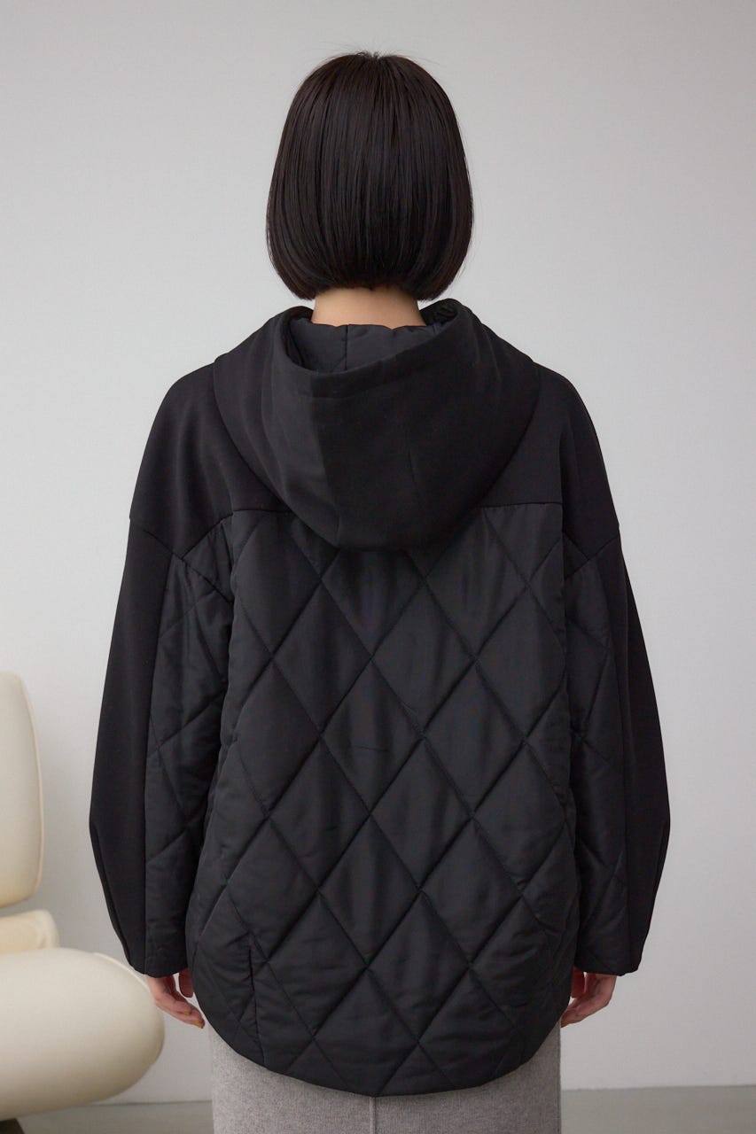 ダンボールドッキングジップパーカー BLK S