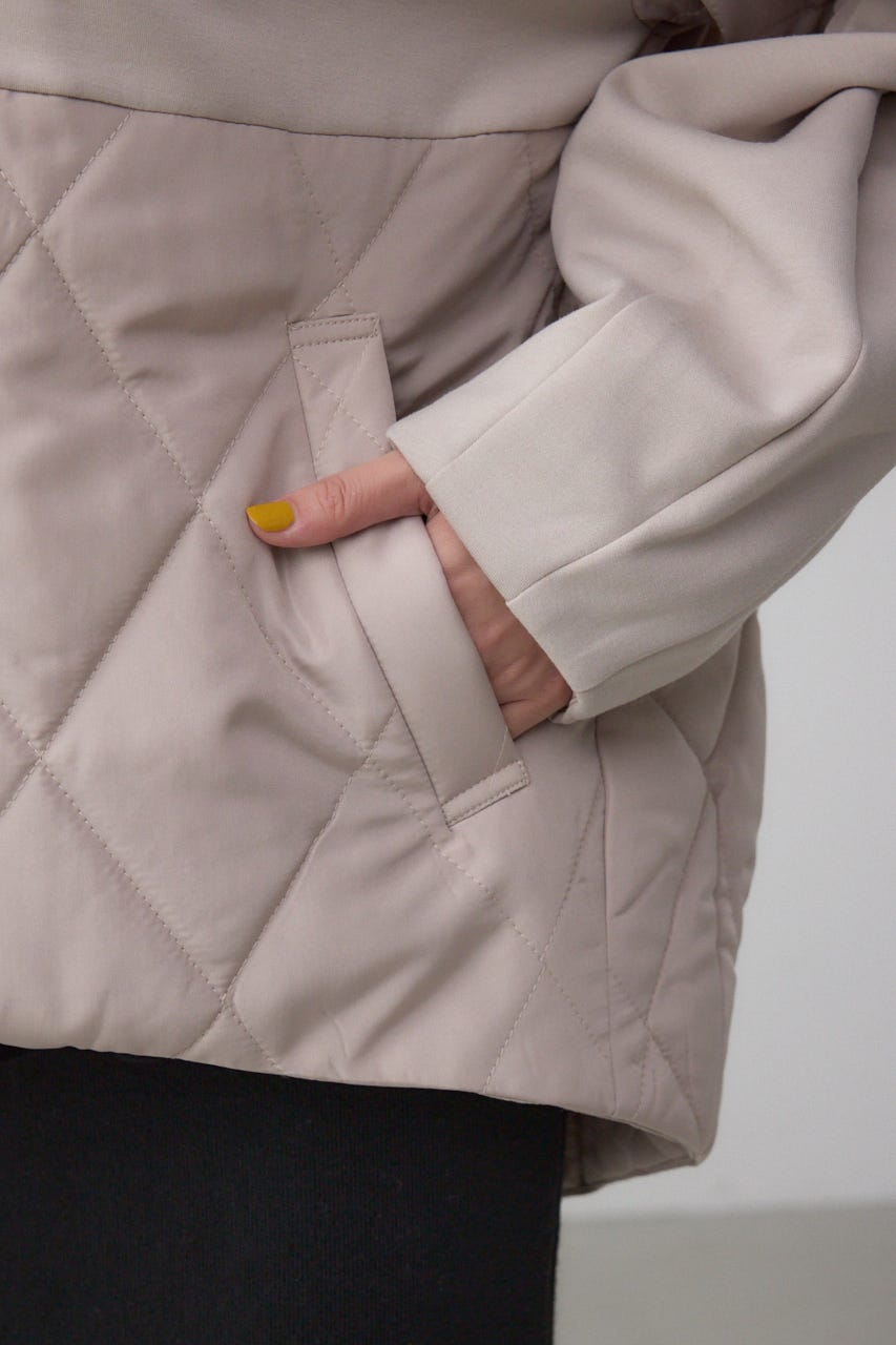 ダンボールドッキングジップパーカー GREIGE S