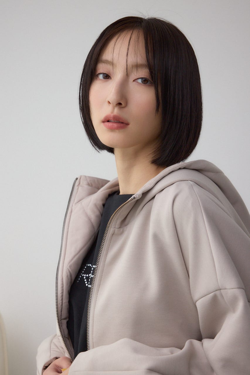 ダンボールドッキングジップパーカー GREIGE S