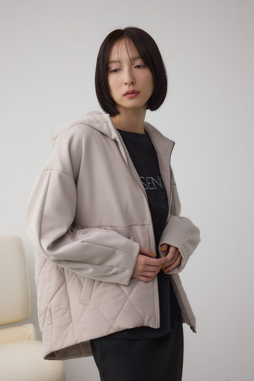 ダンボールドッキングジップパーカー GREIGE S