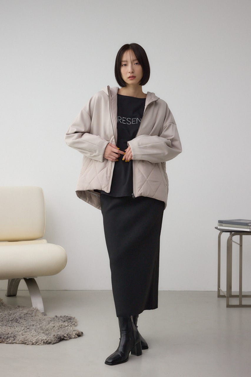 ダンボールドッキングジップパーカー GREIGE S