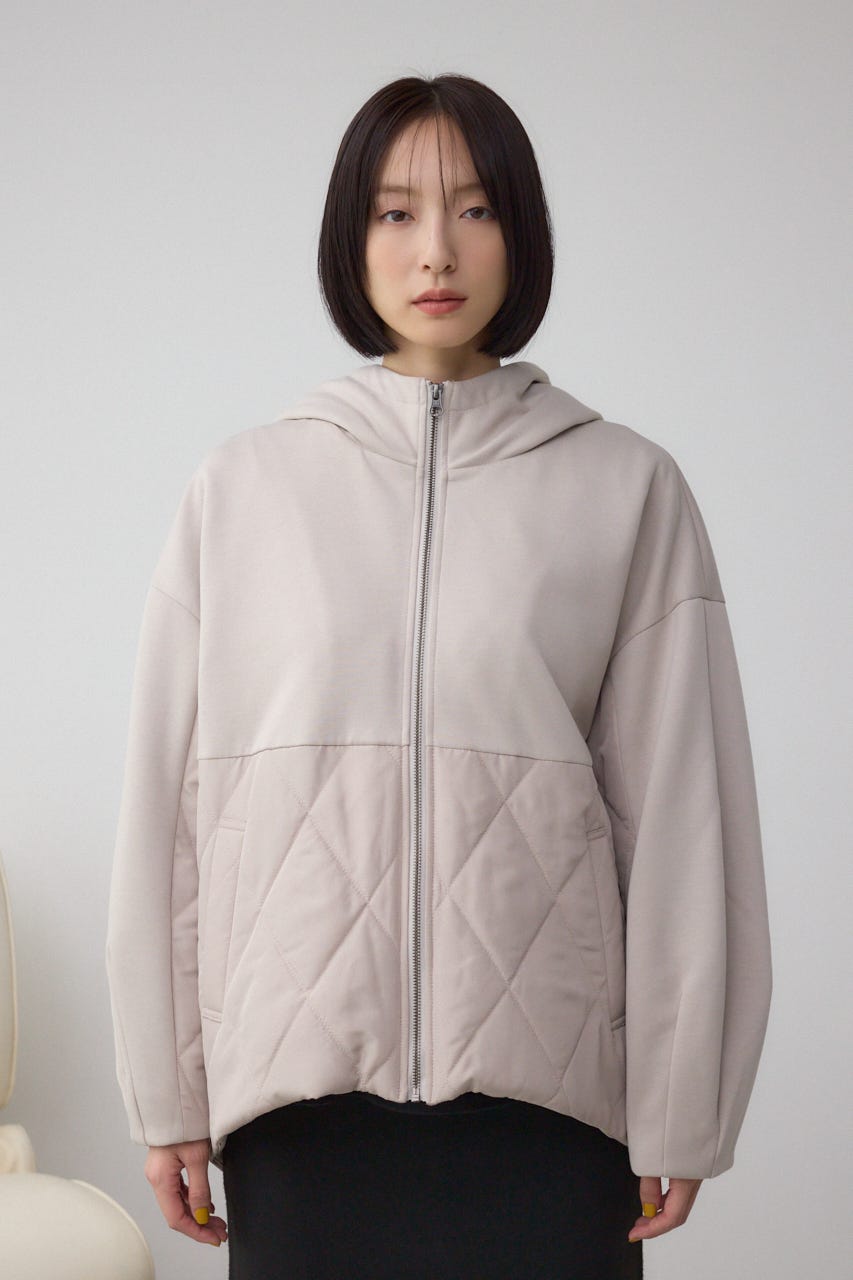 ダンボールドッキングジップパーカー GREIGE S