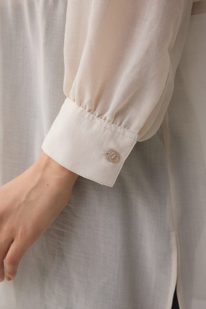 前後2WAY5分袖前リボンブラウス IVOY FREE