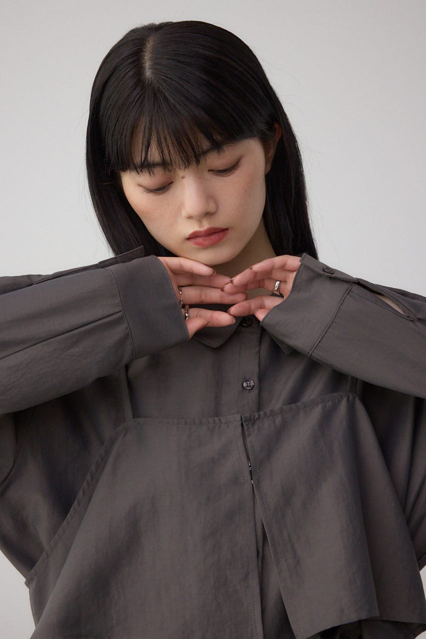 ビスチェレイヤードシャツ C.GRY FREE