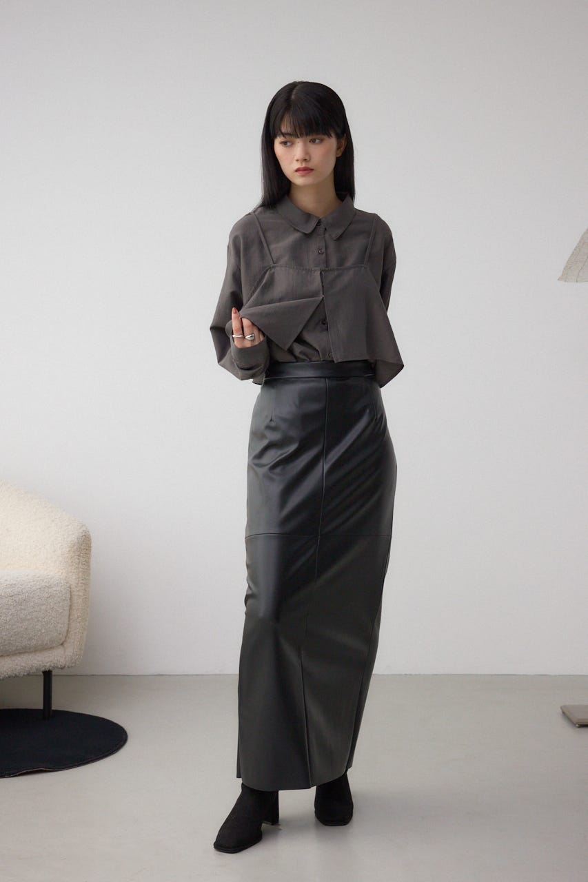 ビスチェレイヤードシャツ C.GRY FREE