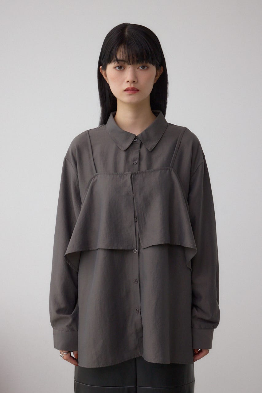 ビスチェレイヤードシャツ C.GRY FREE